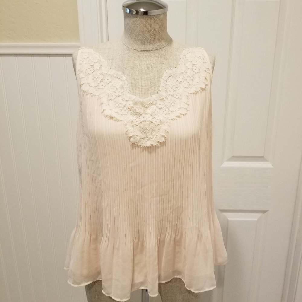 COPY - Chico's Lace/Pleated Light pink Camisole Size 0